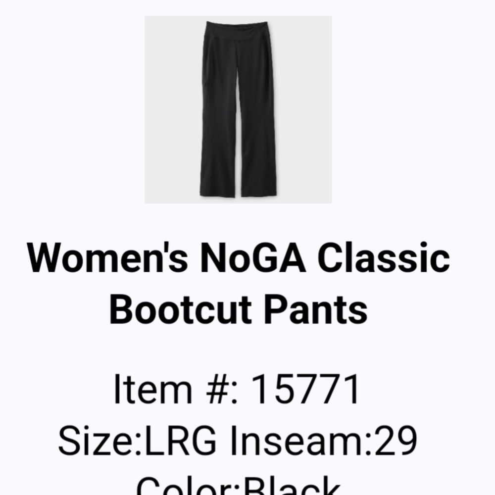 Duluth Trading Co Black Bootcut Pants Flare Design